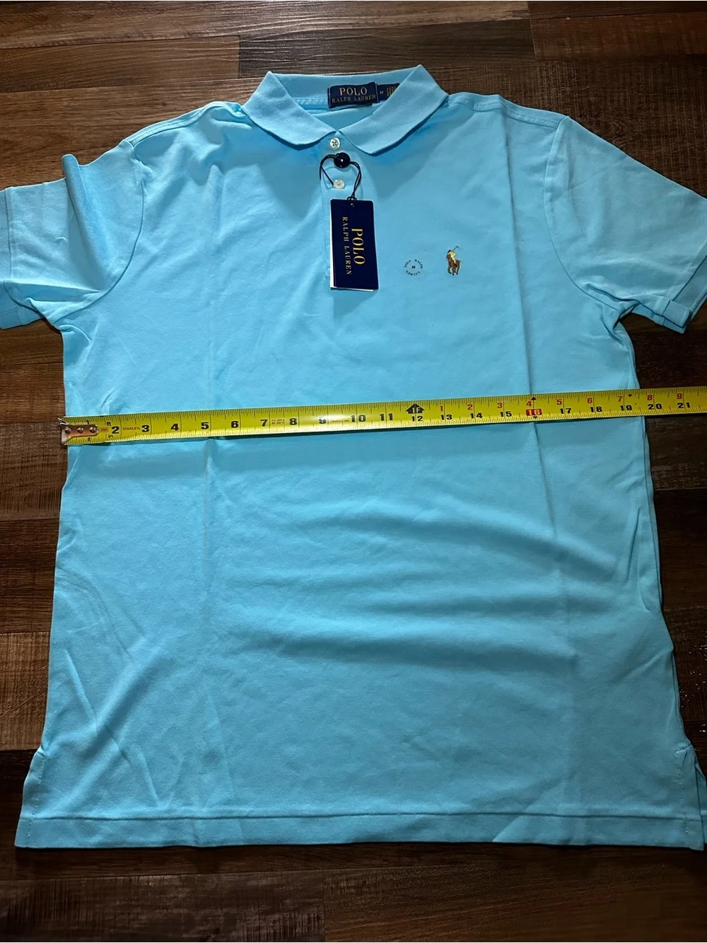 Ralph Lauren Men’s Light Blue Polo Shirt with Embroidered Pony